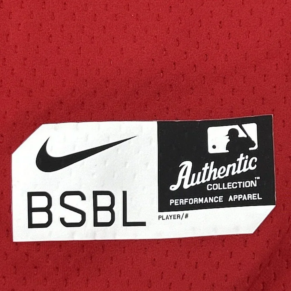 Washington‎ Nationals Mens XXL Red Nike Pro Fitted BSBL Dri-Fit Crewneck MLB